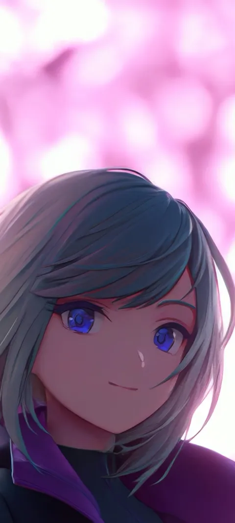 Blue Eyed — Cute & Kawaii wallpaper for iPhone and Android by ScreenLux