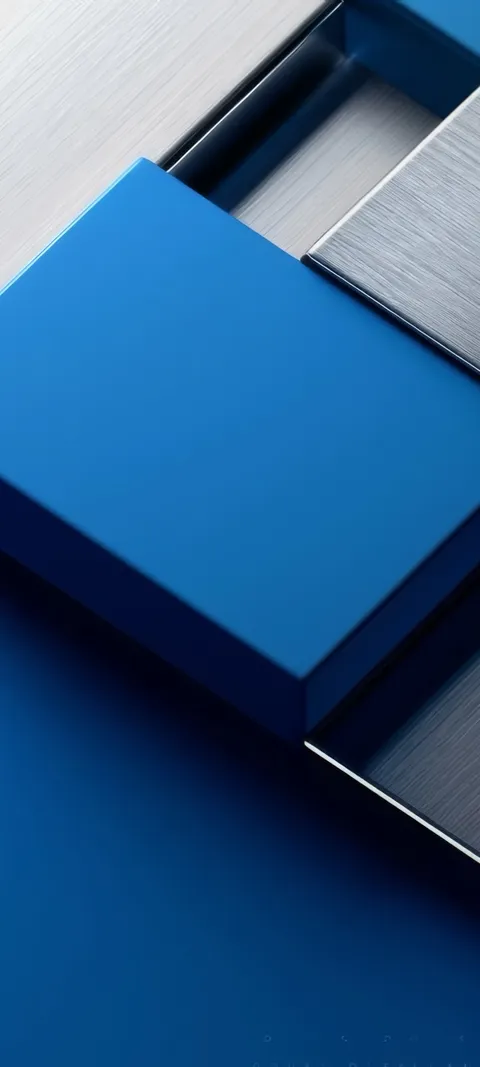 Blue Stack — Minimal wallpaper for iPhone and Android by ScreenLux