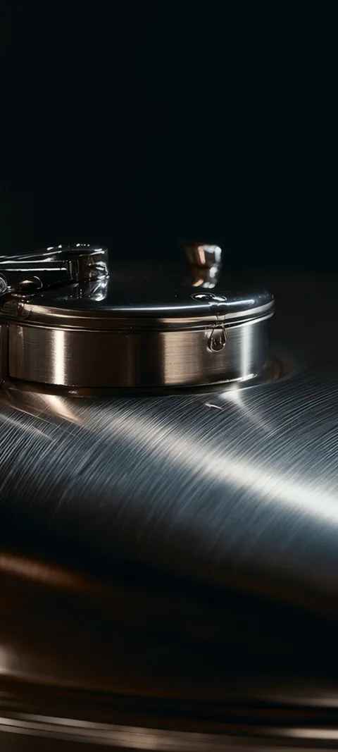 Brushed Metal Hatch — Luxury wallpaper for iPhone and Android by ScreenLux