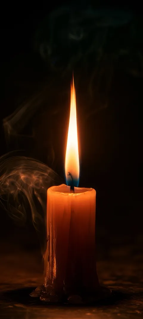 Candlelight Smoke — 3D wallpaper for iPhone and Android by ScreenLux
