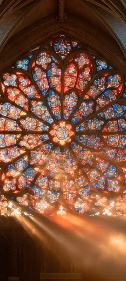 Cathedral Rose Window — Android live wallpaper for iPhone and Android by ScreenLux