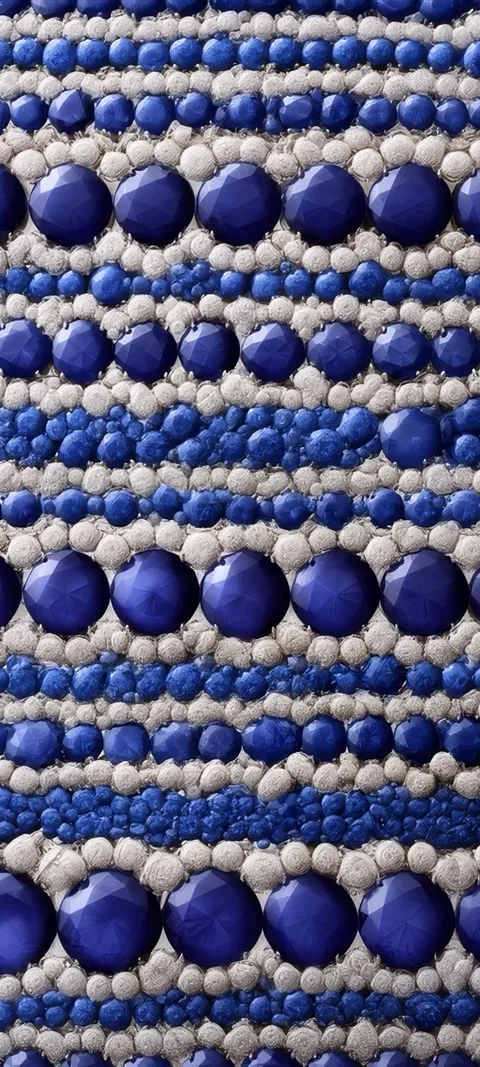 Cobalt Beads — Aesthetic wallpaper for iPhone and Android by ScreenLux