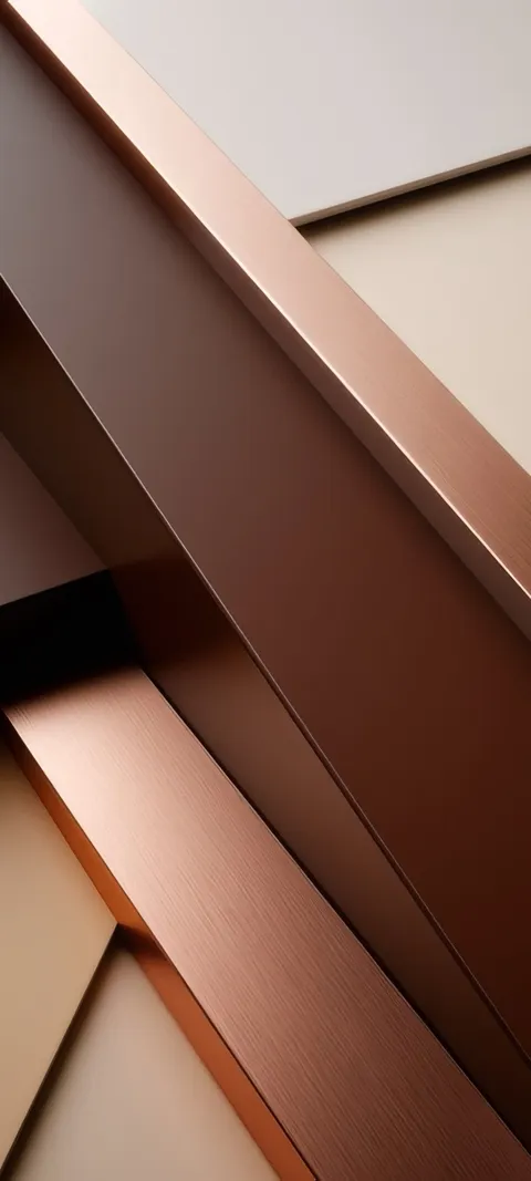 Copper Angles — Luxury wallpaper for iPhone and Android by ScreenLux