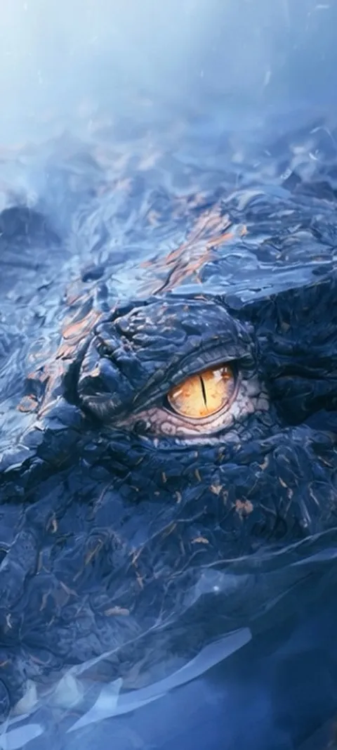 Crocodile Eye — Living Wild collection live wallpaper for iPhone and Android by ScreenLux