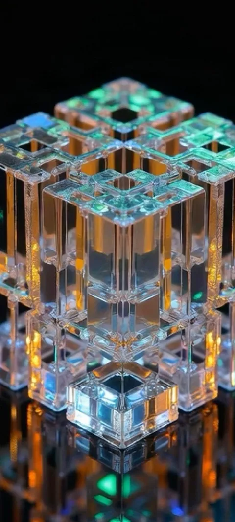 Crystal Cube Glow — Android live wallpaper for iPhone and Android by ScreenLux