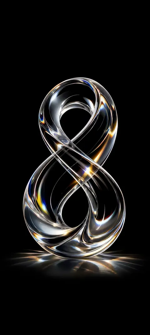 Crystal Infinity — Aesthetic wallpaper for iPhone and Android by ScreenLux