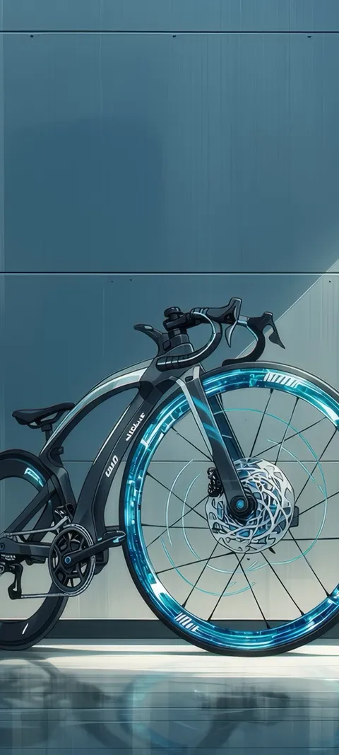 Cyber Cycle — Neon wallpaper for iPhone and Android by ScreenLux