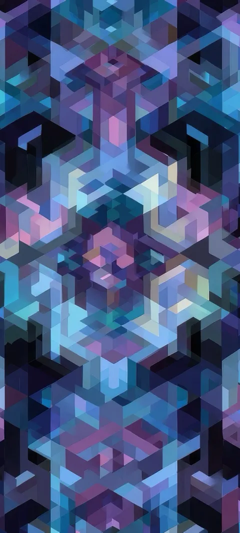 Digital Prism — Pink wallpaper for iPhone and Android by ScreenLux