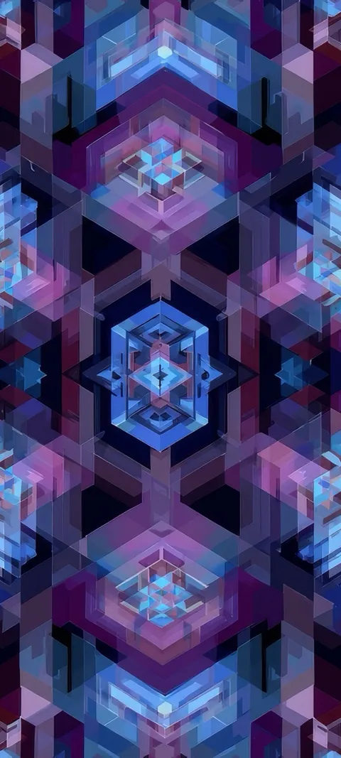 Digital Shards — Pink wallpaper for iPhone and Android by ScreenLux