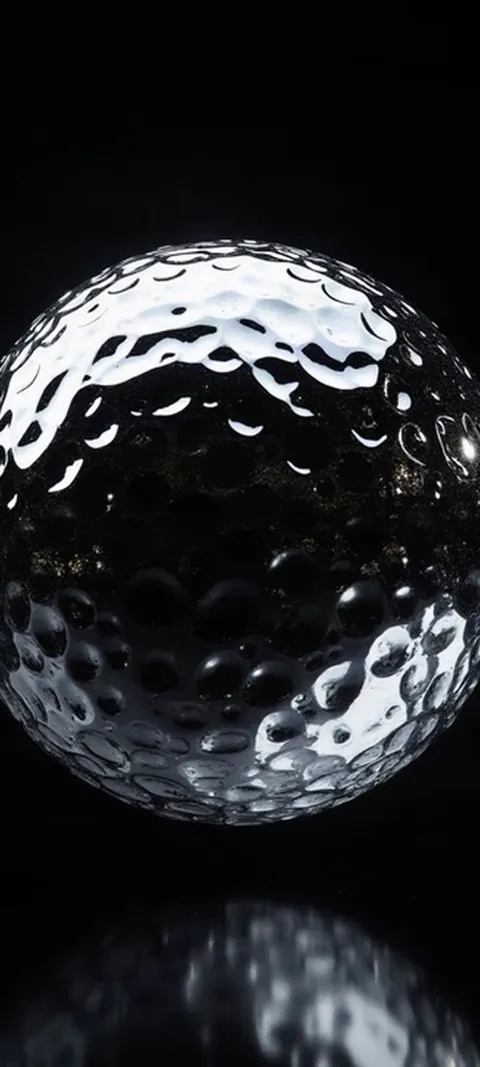 Dimpled Chrome Orb — Featured live wallpaper for iPhone and Android by ScreenLux