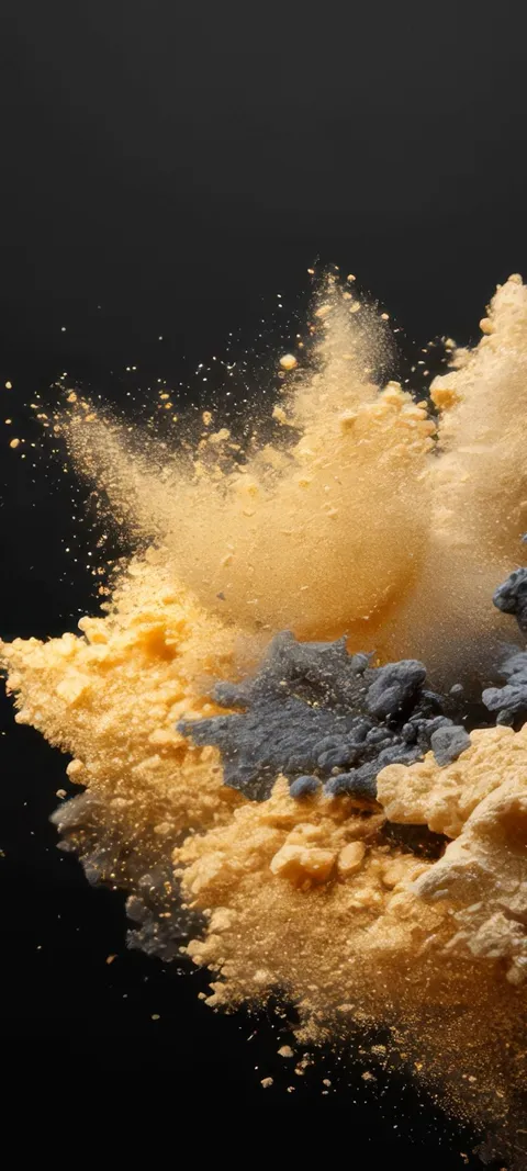 Dust Cloud — Gold wallpaper for iPhone and Android by ScreenLux
