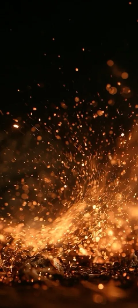 Fiery Ember Burst — Android live wallpaper for iPhone and Android by ScreenLux
