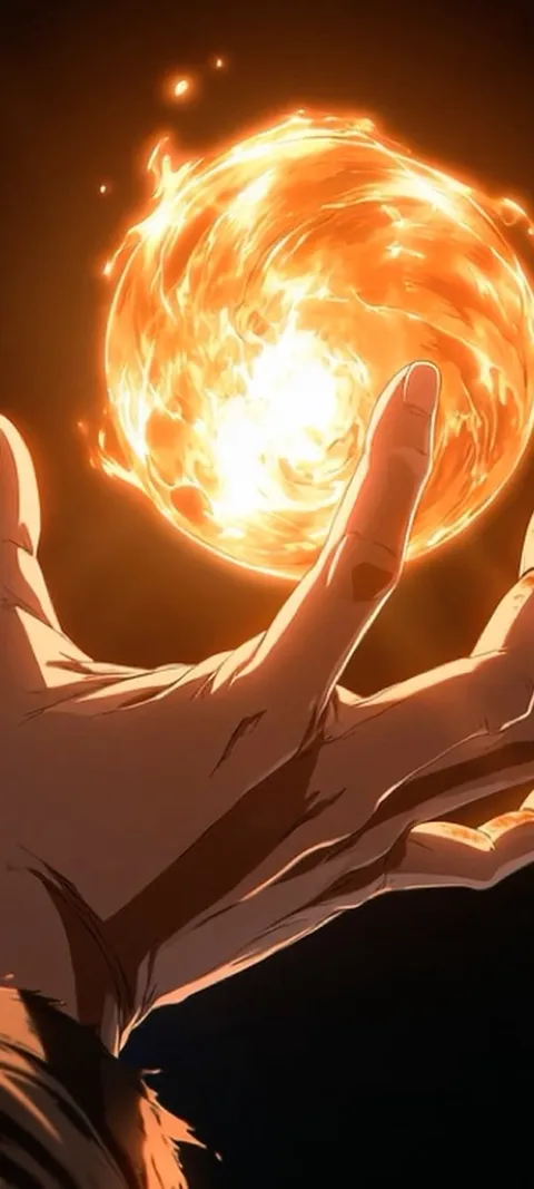 Fiery Orb Hand — Android live wallpaper for iPhone and Android by ScreenLux