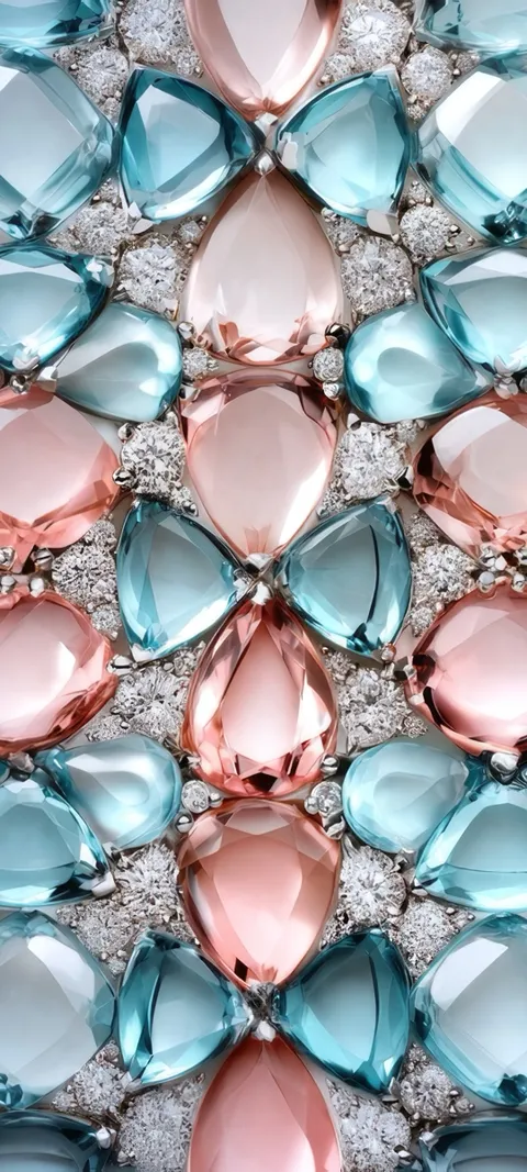 Gemstone Bloom — Luxury wallpaper for iPhone and Android by ScreenLux