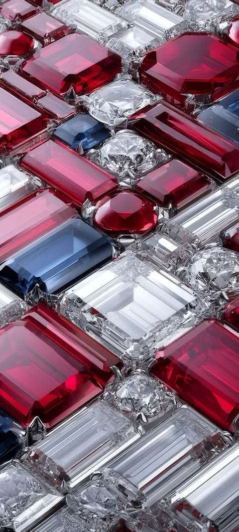 Gemstone Mosaic — Luxury wallpaper for iPhone and Android by ScreenLux