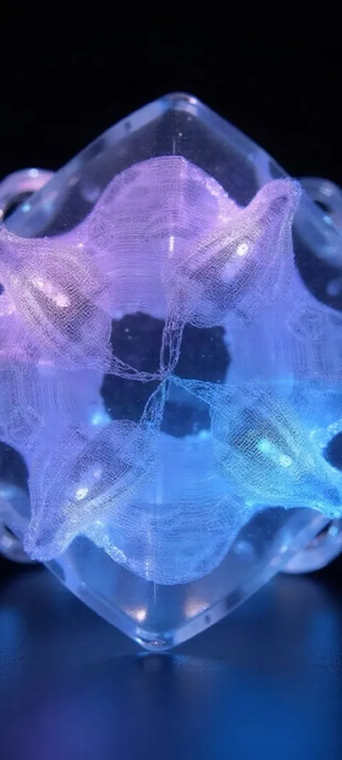 Glowing Geometric Cube — Android live wallpaper for iPhone and Android by ScreenLux