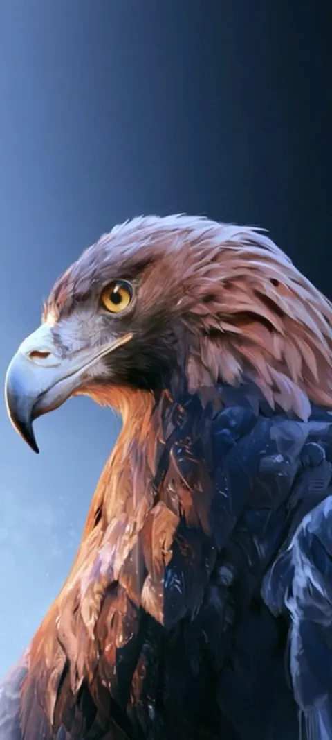 Golden Eagle Gaze — Living Wild collection live wallpaper for iPhone and Android by ScreenLux