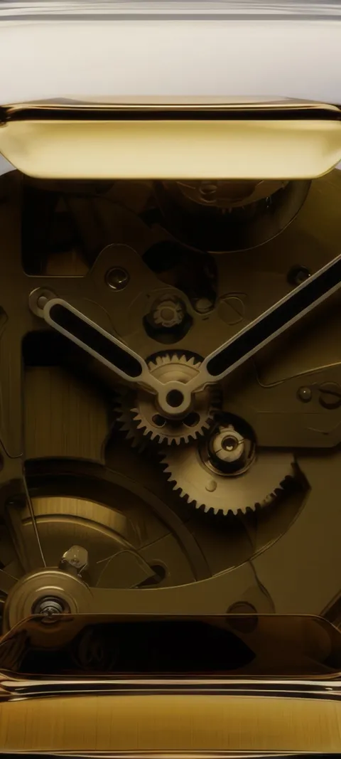 Golden Gears — Gold wallpaper for iPhone and Android by ScreenLux