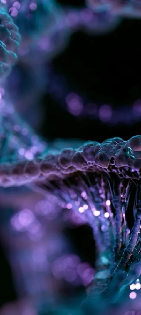 Luminous DNA Helix — Android live wallpaper for iPhone and Android by ScreenLux
