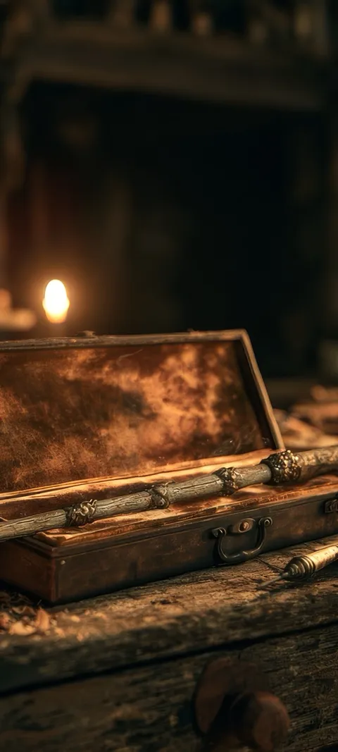 Magic Wand Box — Gold wallpaper for iPhone and Android by ScreenLux