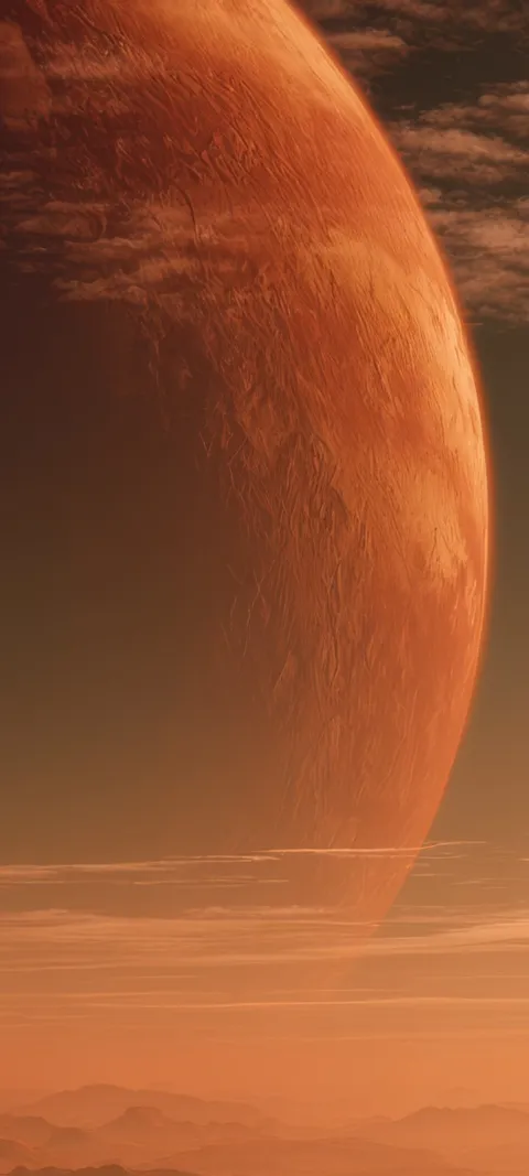 Martian Horizon — Space wallpaper for iPhone and Android by ScreenLux