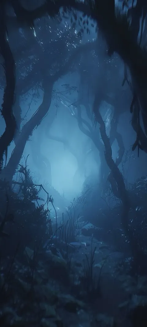 Misty Forest Path — Horror wallpaper for iPhone and Android by ScreenLux