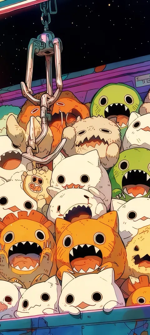 Monster Mash — Cute & Kawaii wallpaper for iPhone and Android by ScreenLux