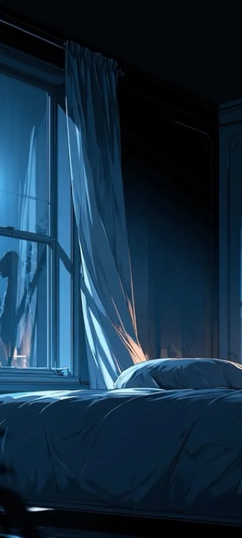 Moonlit Bedroom Window — Android live wallpaper for iPhone and Android by ScreenLux