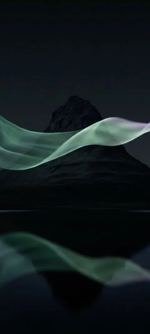 Mountain Aurora Reflection — Live live wallpaper for iPhone and Android by ScreenLux