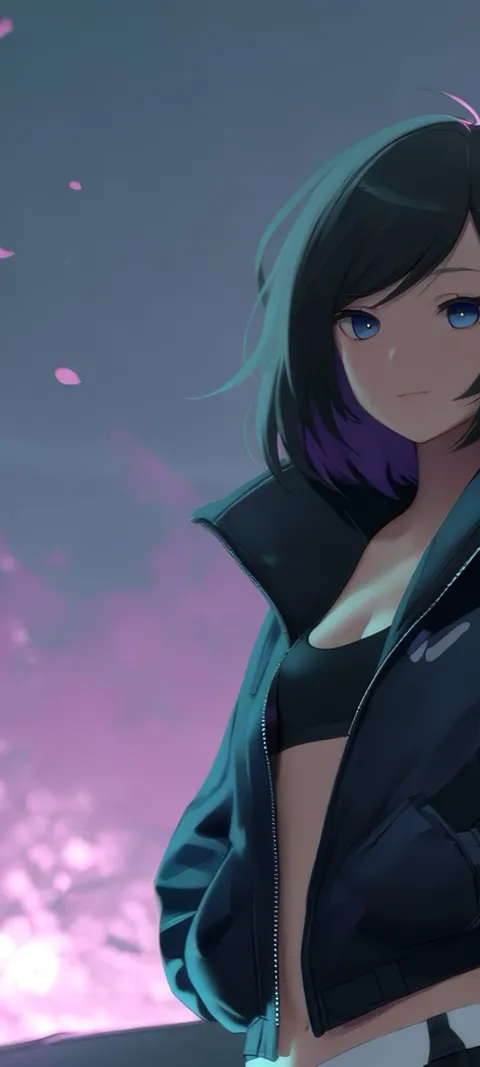 Neon Gaze — Neon wallpaper for iPhone and Android by ScreenLux