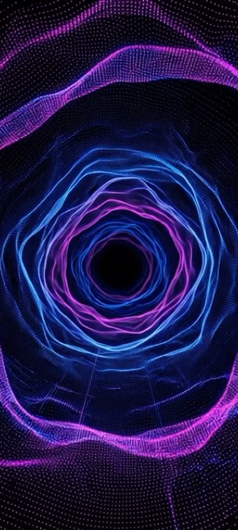Neon Tunnel Vortex — Android live wallpaper for iPhone and Android by ScreenLux
