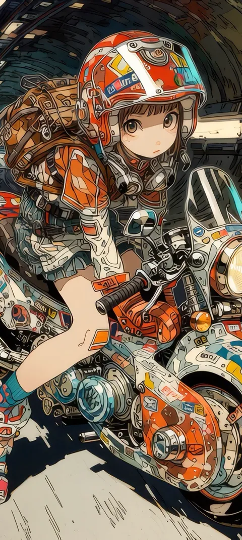 Night Tunnel — Anime wallpaper for iPhone and Android by ScreenLux