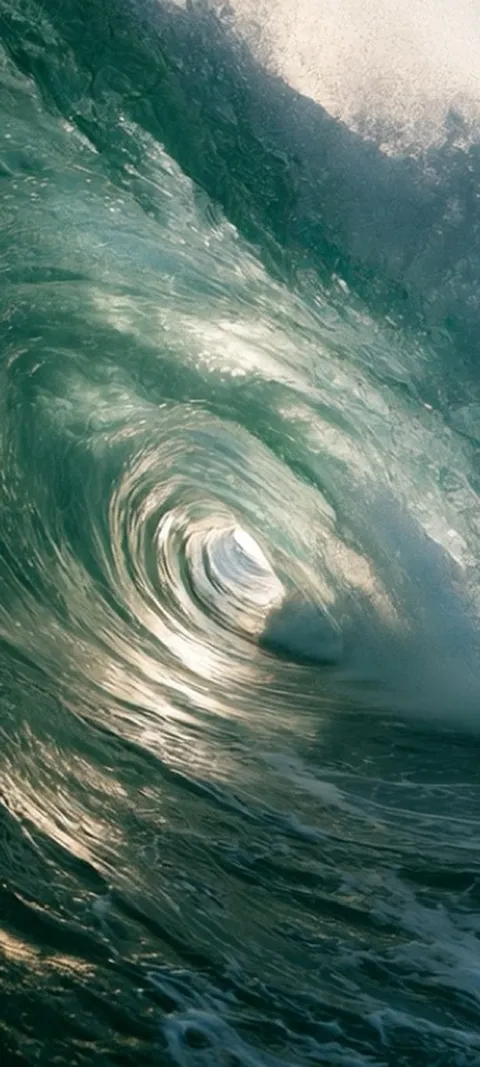Ocean Wave Barrel — Live live wallpaper for iPhone and Android by ScreenLux