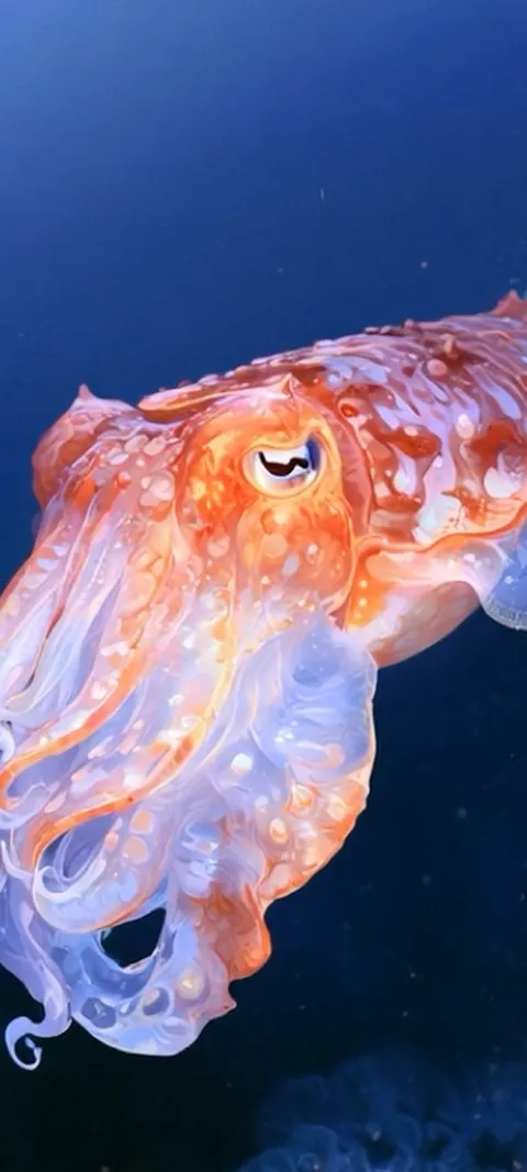 Oceanic Cuttlefish — Android live wallpaper for iPhone and Android by ScreenLux