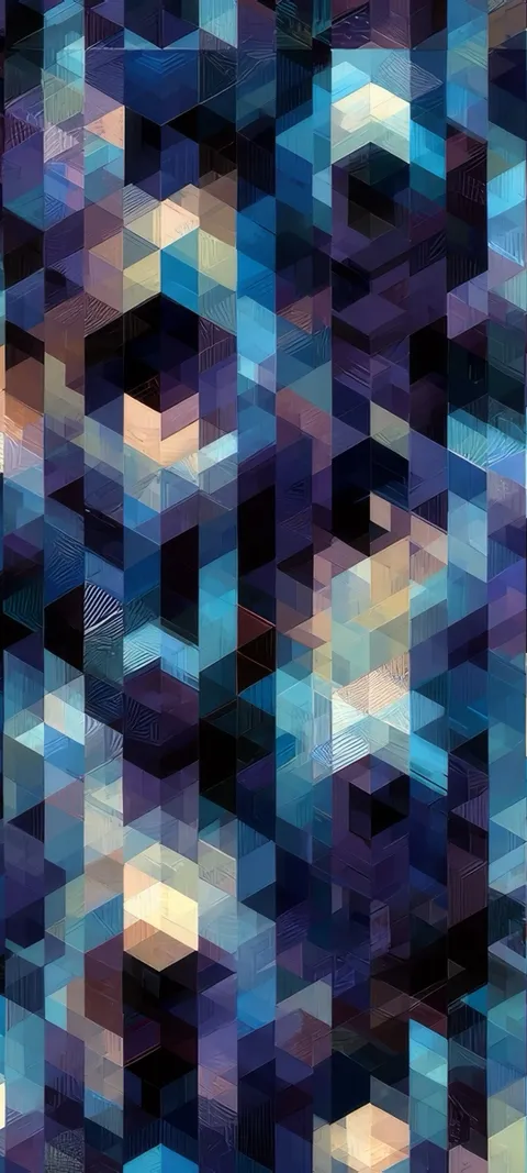 Pixelated Prism — Gold wallpaper for iPhone and Android by ScreenLux