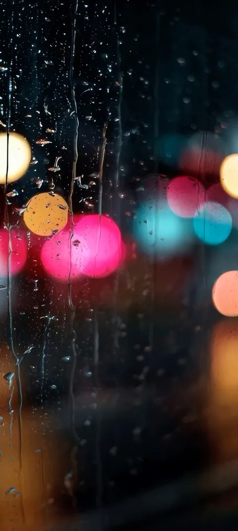 Rainy Bokeh — Nature wallpaper for iPhone and Android by ScreenLux