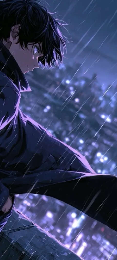 Rainy City Night — Android live wallpaper for iPhone and Android by ScreenLux