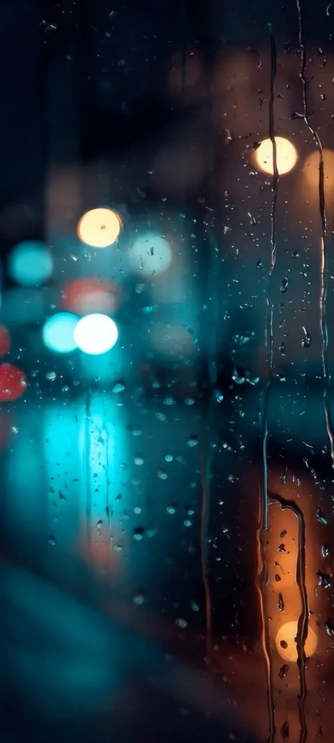 Rainy City — Nature wallpaper for iPhone and Android by ScreenLux