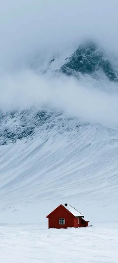 Red House Mountain — Android live wallpaper for iPhone and Android by ScreenLux