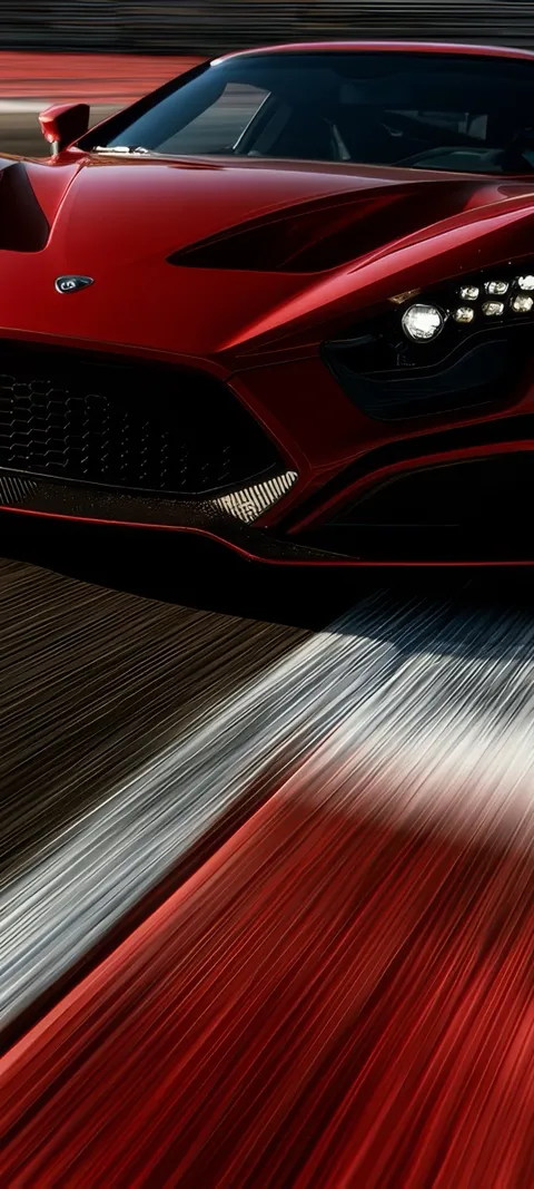 Red Race Car — Android wallpaper for iPhone and Android by ScreenLux
