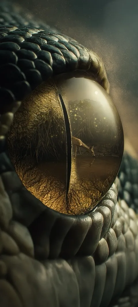 Serpent's Gaze — Animals wallpaper for iPhone and Android by ScreenLux