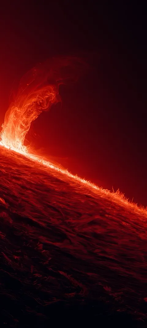 Solar Flare — Space wallpaper for iPhone and Android by ScreenLux