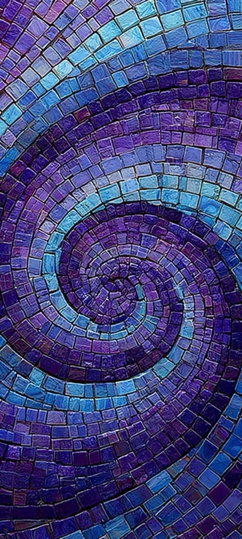 Spiral Mosaic — Purple wallpaper for iPhone and Android by ScreenLux