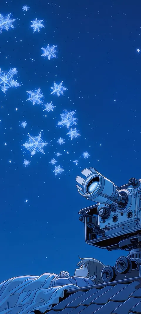 Starry Gazer — Space wallpaper for iPhone and Android by ScreenLux