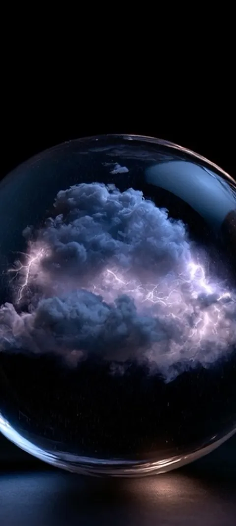 Stormy Cloud Orb — Live live wallpaper for iPhone and Android by ScreenLux
