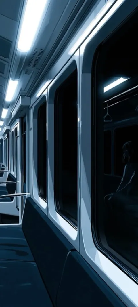 Subway Car Reflection — Live live wallpaper for iPhone and Android by ScreenLux