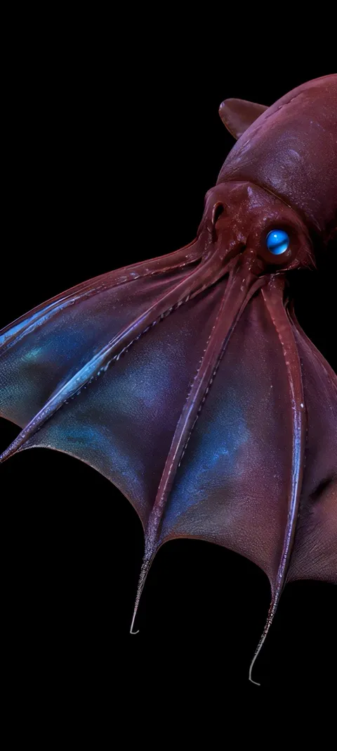 Vampire Squid — Horror wallpaper for iPhone and Android by ScreenLux
