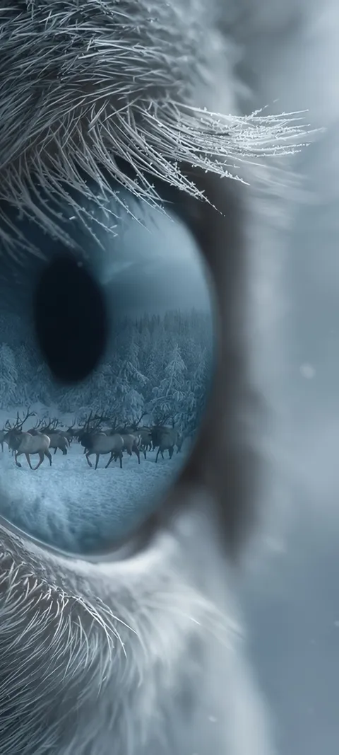 Winter Gaze — Winter wallpaper for iPhone and Android by ScreenLux