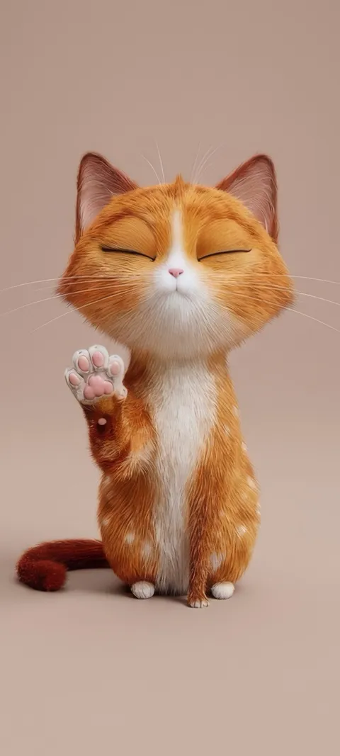 Zen Kitty — Cute & Kawaii wallpaper for iPhone and Android by ScreenLux